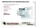 Fries Bar for H-60 Training Simulator - Product Information Sheet