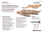 TAMIkin Simulator - GSW w/ Leg Amputation - Product Information Sheet