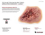 Techline Trauma Burn Torso Simulator Adhesive - Large - Product Information Sheet