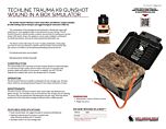 Techline Trauma K9 Gunshot Wound in a Box Simulator - Product Information Sheet