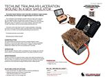 K9 Laceration Wound in a Box Simulator - Product Information Sheet