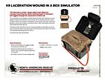 K9 Laceration Wound in a Box Simulator - Product Information Sheet