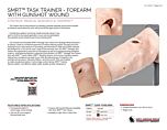 SMRT Task Trainer - Forearm with Gunshot Wound - Product Information Sheet