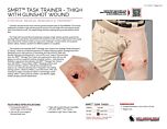 SMRT Task Trainer - Thigh with Gunshot Wound - Product Information Sheet