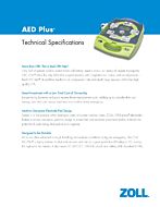 ZOLL AED Plus Automatic Defibrillator Spec Sheet