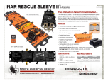 NAR Rescue Sleeve II Product Information Sheet