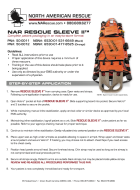 NAR Rescue Sleeve II Instructions for Use