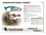 Nasopharyngeal Airway Product Information Sheet