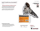 NAR Survival Blanket - Product Information Sheet