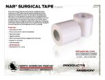 NAR Surgical Tape - Product Information Sheet