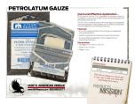 Petrolatum Gauze Product Information Sheet