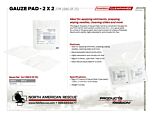 Gauze Pad - 2 in. X 2 in. (Pack of 25) - Product Information Sheet