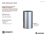 NAR Mini Duct Tape Product information Sheet