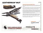 Leatherman MUT Product Information Sheet