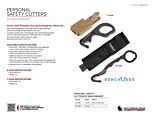 Benchmade Personal Safety Cutter Product Information Sheet