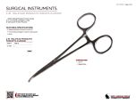 NAR Surgical Instruments - Product Information Sheet
