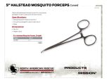 NAR Surgical Instruments - Product Information Sheet