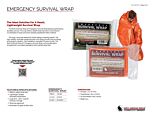 Emergency Survival Wrap Product Information Sheet