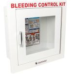 Public Access Bleeding Control Metal Semi-Recessed Wall Case - Right Facing