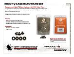 Rigid TQ Case Replacement Hardware Set with Vibra-Tite - Product Information Sheet
