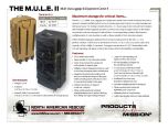 M.U.L.E. II Multi-use Luggage Equipment Carrier Product Information Sheet