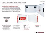 PABC Low Profile Metal Wall Cabinet - Product Information Sheet