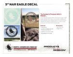 5 Inch NAR Eagle Decal - Product Information Sheet