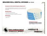 Braided Roll Dental Sponge - Product Information Sheet