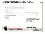3-in-1 Disposable Oral Exam Pack - Product Information Sheet