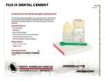 Fuji IX Dental Cement - Product Information Sheet