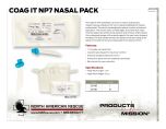 COAG IT NP7 Nasal Pack - Production Information Sheet