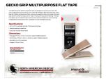 Gecko Grip Multipurpose Flat Tape - Product Information Sheet