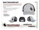 NAR Trucker Hat - Product Information Sheet