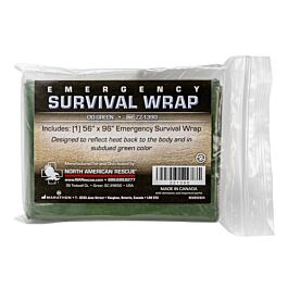 Emergency Survival Wrap - Green | North American Rescue