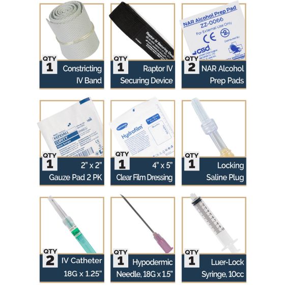 Saline Lock Kit - Combat Medicine