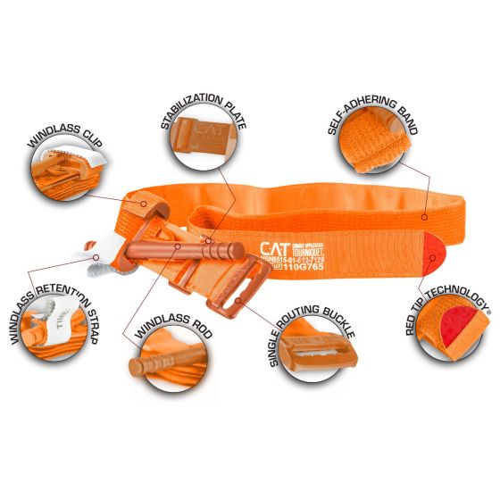 Combat Application Tourniquet (C-A-T) - Rescue Orange