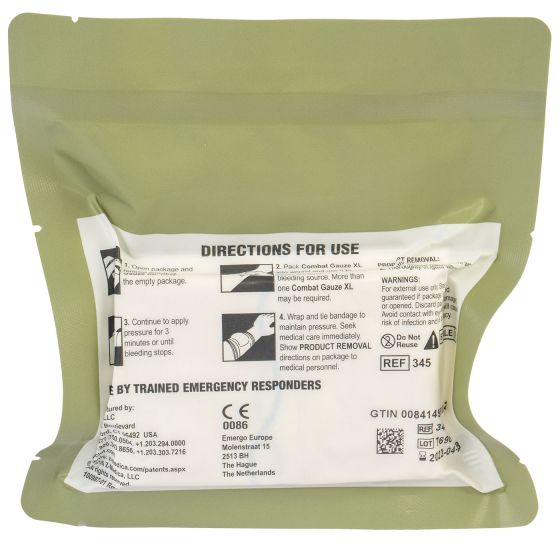 QuikClot Z-Fold Vacuum Packed Combat Gauze - XL | North American