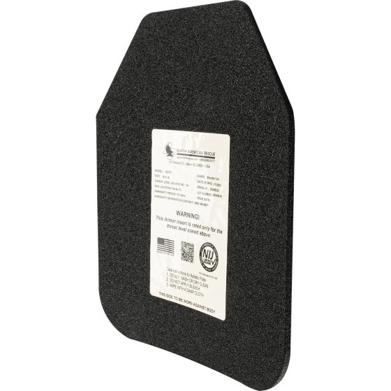 10 in. x 12 in. NIJ Level III+ Steel Plate Armor - Shooter Cut