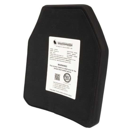 10 x 12 NIJ Level III+ UHMWPE Plate Armor Multi Curve