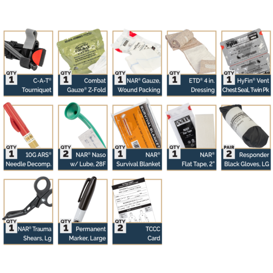 Reflex IFAK System Kit - Advanced - MCB | North American Rescue