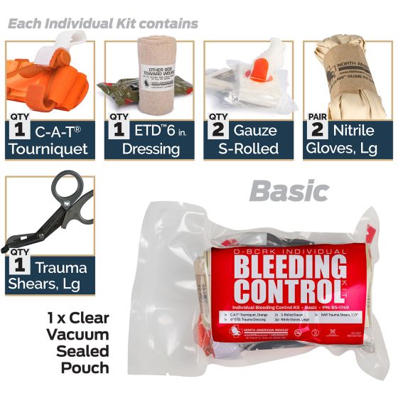 年末のプロモーション特価！ | Kits Control Bleeding Individual North Rescue American リラクゼーショングッズ