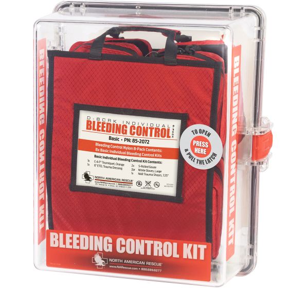 Nylon Bleeding Control 8-Pack Station | North American Rescue
