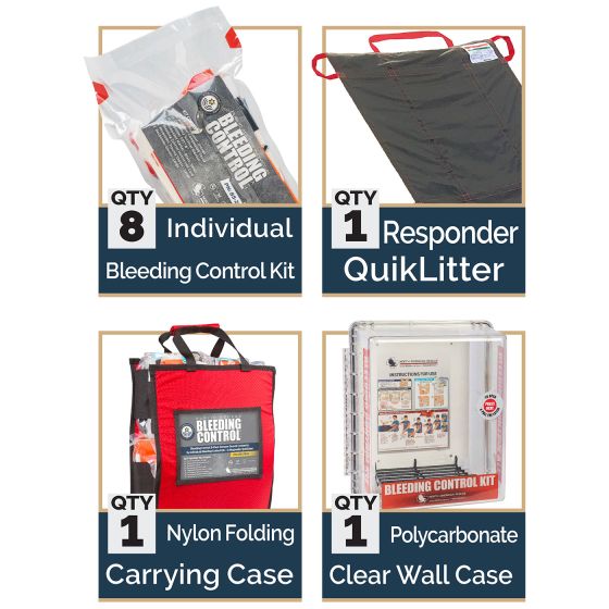 Secure Community Network Bleeding Control 8-Pack Station