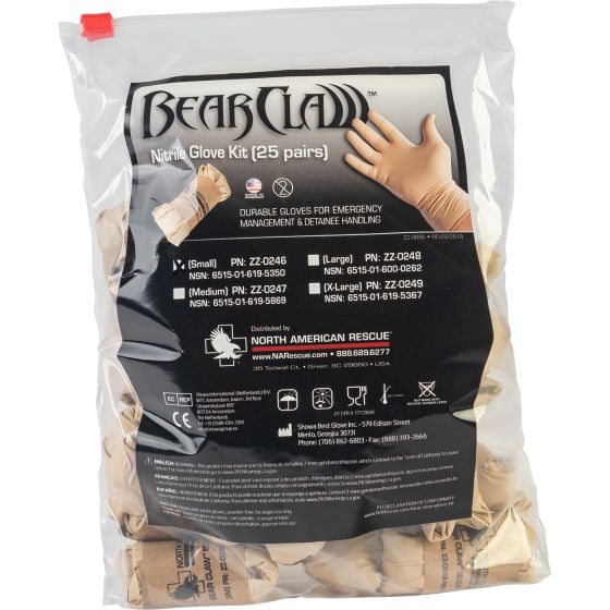 Bear Claw Glove Kit Trauma Gloves North American Rescue