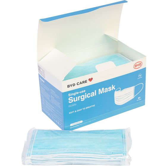 Disposable 3 Ply Class 1 Medical Face Mask Box 50