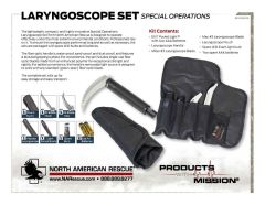 Special Operations Laryngoscope Set Product Information Sheet