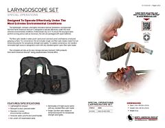 Special Operations Laryngoscope Set Product Information Sheet