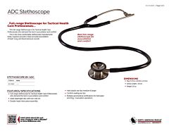 ADC Stethoscope Product Information Sheet