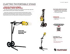 Cuattro TM Portable Stand - Product Information Sheet