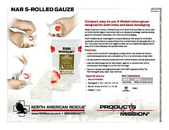 NAR S-Rolled Gauze Product Information Sheet